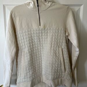 Women's Cream Quilted Sweater